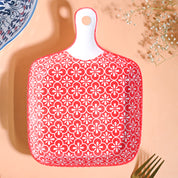 Mandala Ceramic Platter With Handle