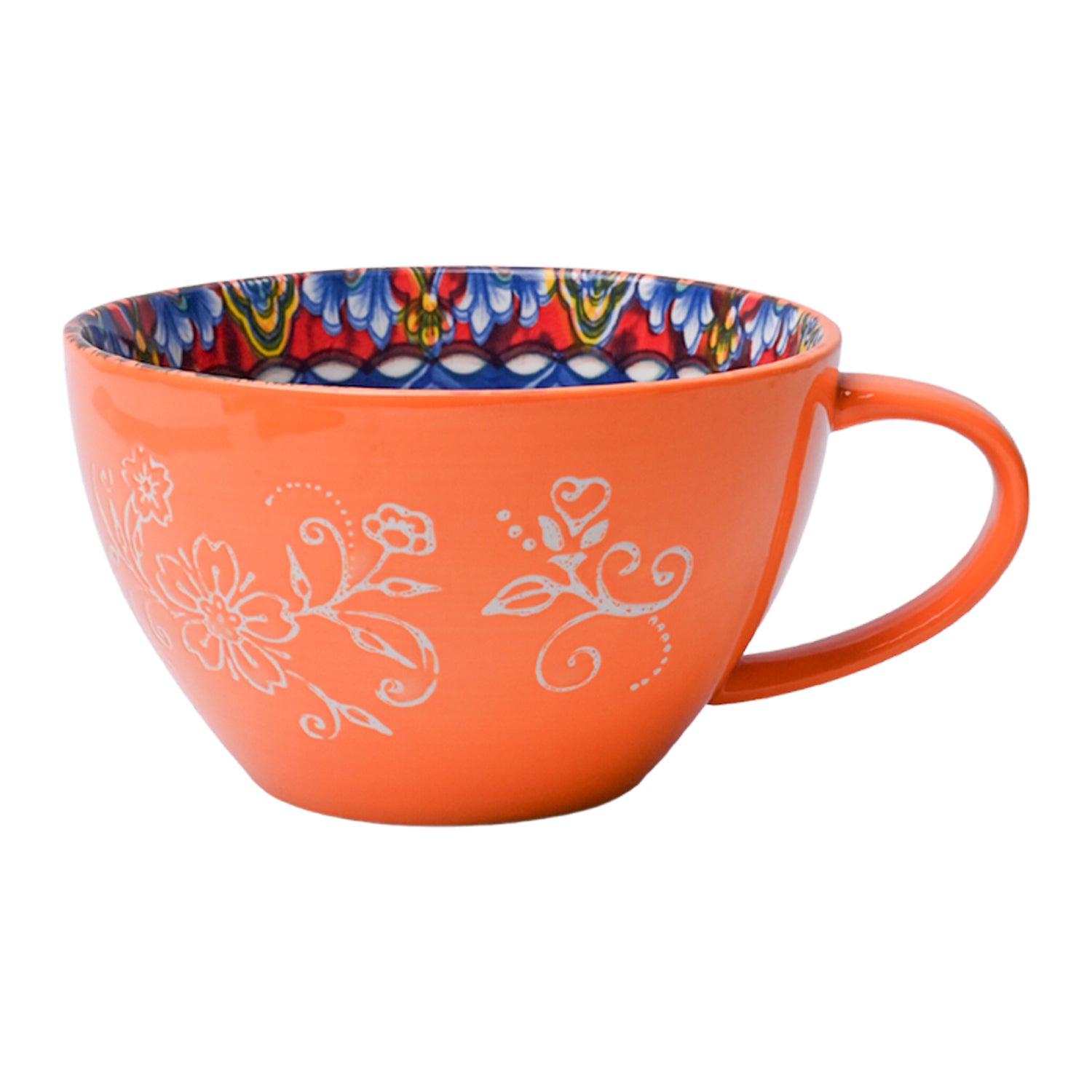 Orange Geomatry 480ml Cup