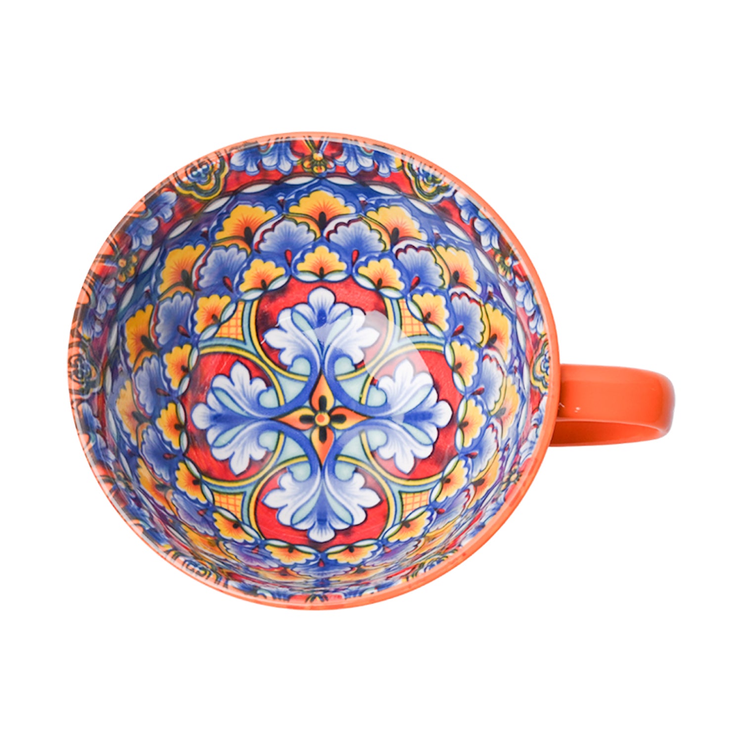 Orange Geomatry 480ml Cup