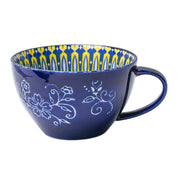 Blue Geometry 480ml Cup
