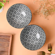 Floral Bowl Set Of 2 (650Ml)