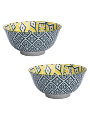 Geomatry Bowl Set Of 2 (650Ml) - MARKET99