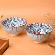 Geomatry Bowl Set Of 2 (650Ml)