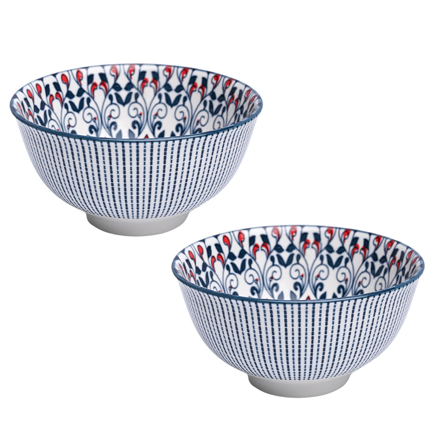Geomatry Bowl Set Of 2 (650Ml)