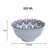 Geomatry Bowl Set Of 2 (650Ml)