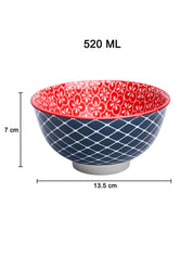 Floral Bowl Set Of 2 (650Ml) - MARKET99