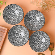 Floral Bowl Set Of 4 (280Ml)