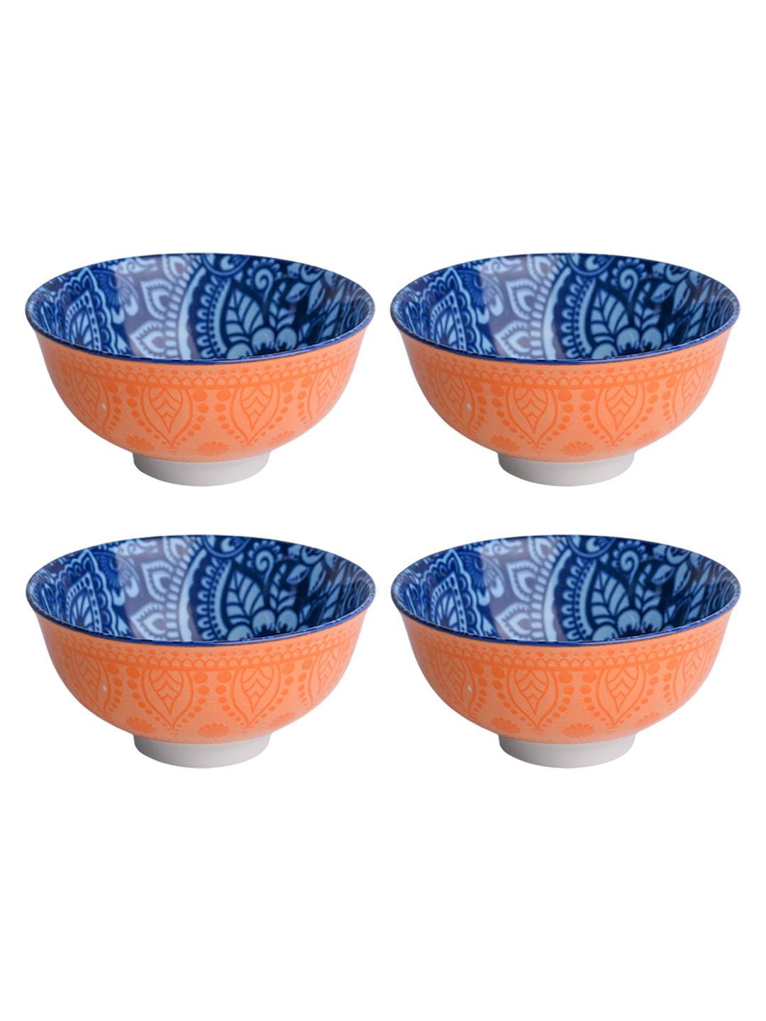 Floral Bowl Set Of 4 (280Ml) - MARKET99