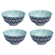 Floral Bowl Set Of 4 (280Ml)
