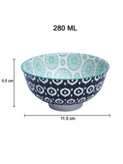 Floral Bowl Set Of 4 (280Ml) - MARKET99