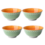 Floral Bowl Set Of 4 (280Ml)