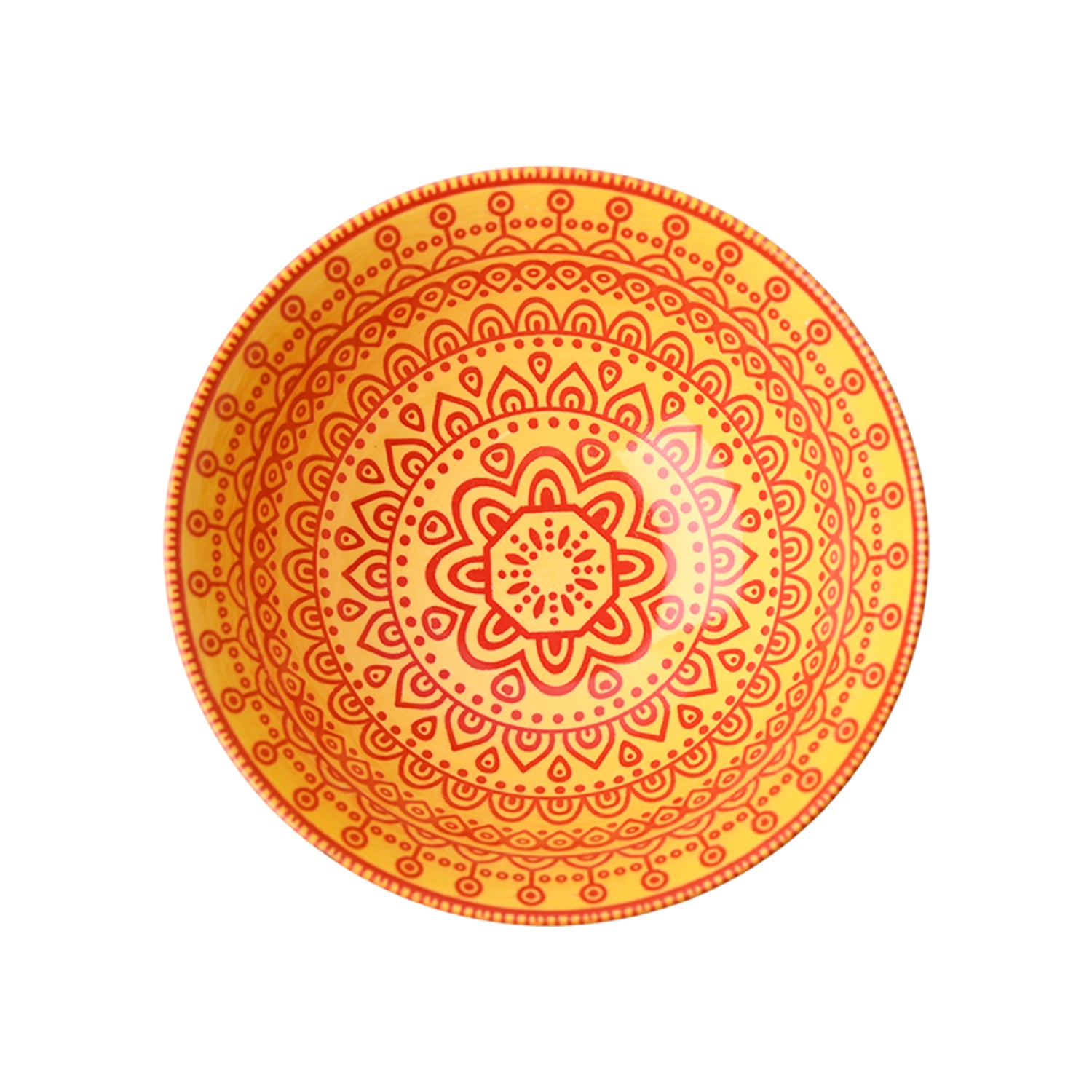 Floral Bowl Set Of 4 (280Ml)