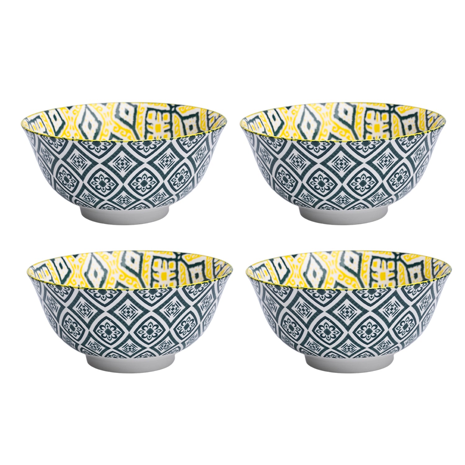 Geomatry Bowl Set Of 4 (280Ml)