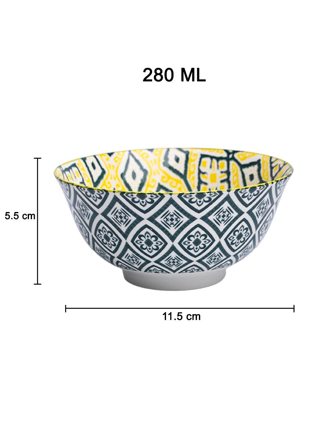 Geomatry Bowl Set Of 4 (280Ml) - MARKET99