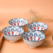 Geomatry Bowl Set Of 4 (280Ml)