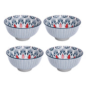 Geomatry Bowl Set Of 4 (280Ml)