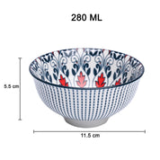 Geomatry Bowl Set Of 4 (280Ml)