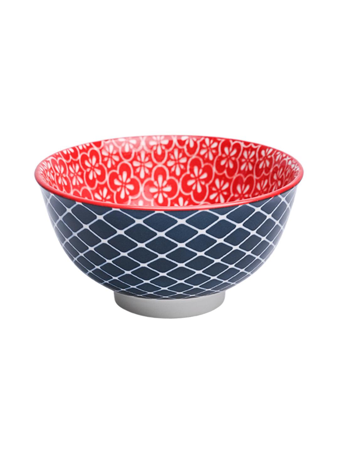 Floral Bowl Set Of 4 (280Ml) - MARKET99