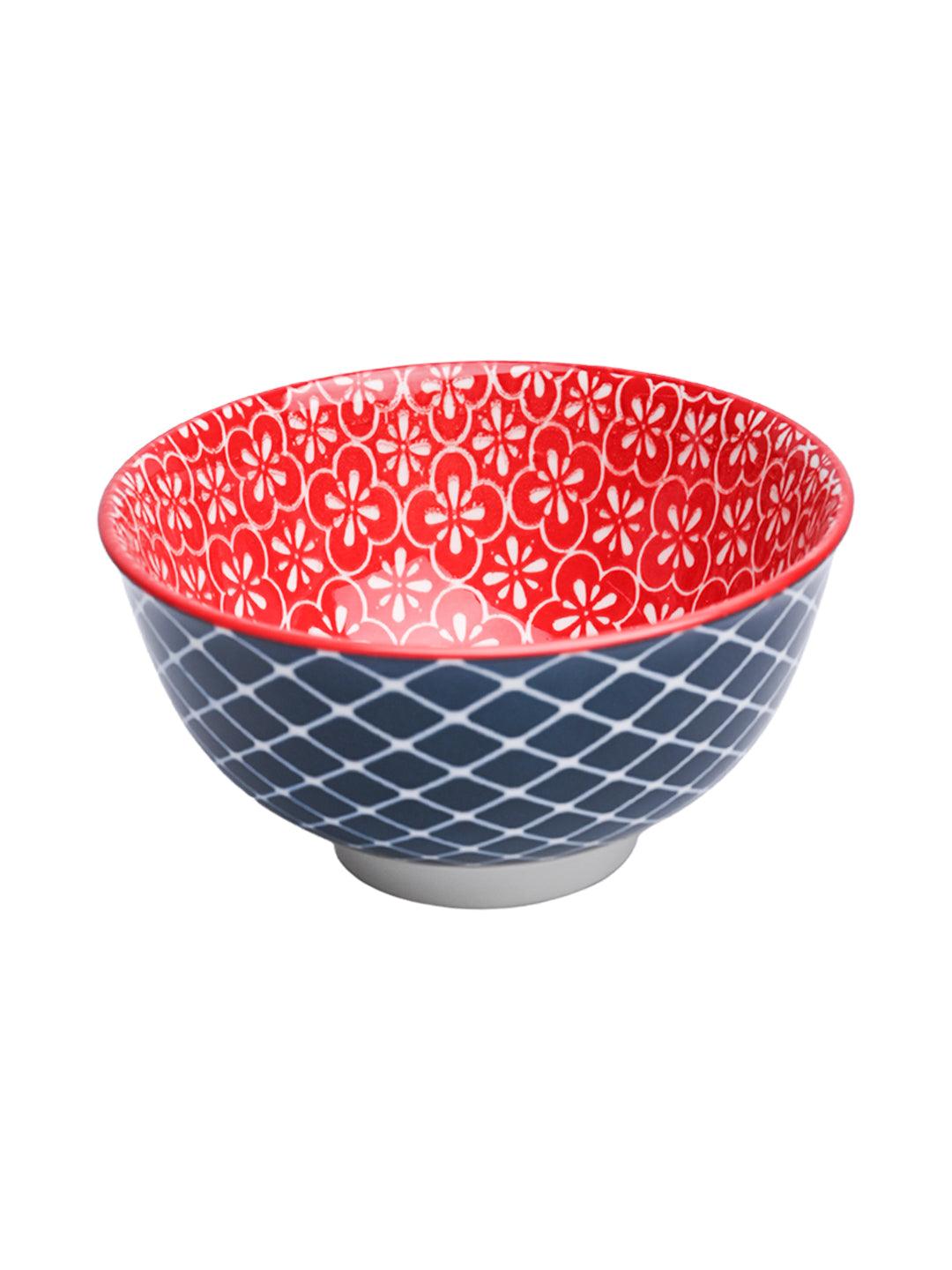 Floral Bowl Set Of 4 (280Ml) - MARKET99