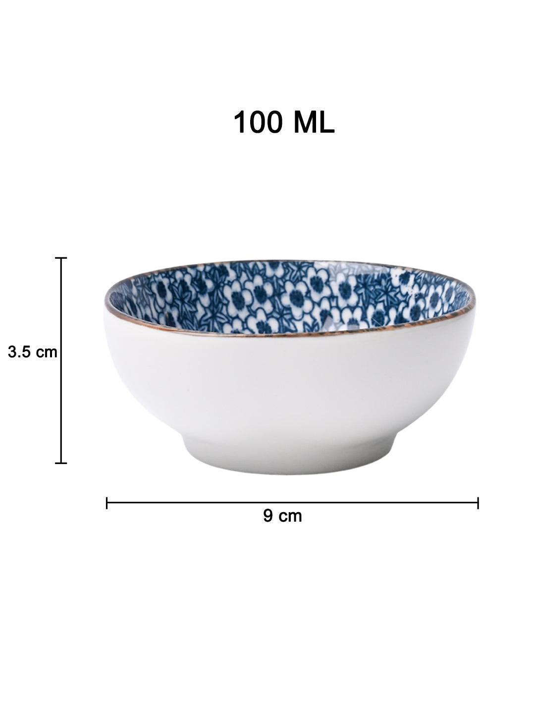 100Ml Blue Bowl Set Of 3 - MARKET99