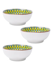 100Ml Yellow Bowl Set Of 3 - MARKET99