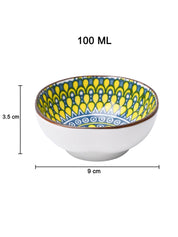 100Ml Yellow Bowl Set Of 3 - MARKET99