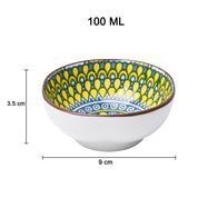 100Ml Yellow Bowl Set Of 3