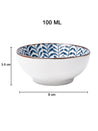 100Ml Blue Bowl Set Of 3 - MARKET99