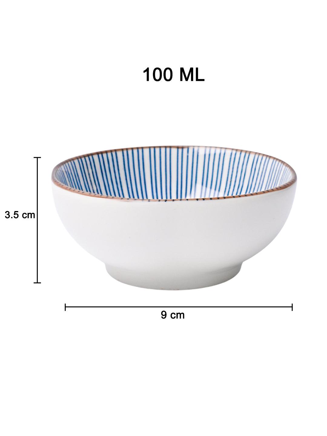 100Ml White Bowl Set Of 3 - MARKET99