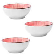100Ml Red Bowl Set Of 3