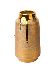 Stylish Golden Ceramic Vase - MARKET99