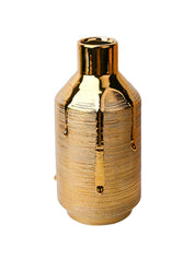 Stylish Golden Ceramic Vase - MARKET99