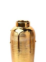 Stylish Golden Ceramic Vase - MARKET99