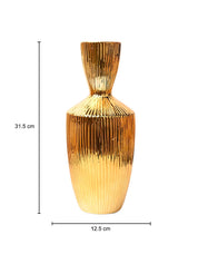 Stylish Golden Ceramic Vase - MARKET99