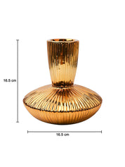 Stylish Golden Ceramic Vase - MARKET99