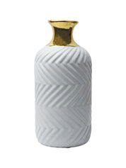 Stylish White Ceramic Vase - MARKET99