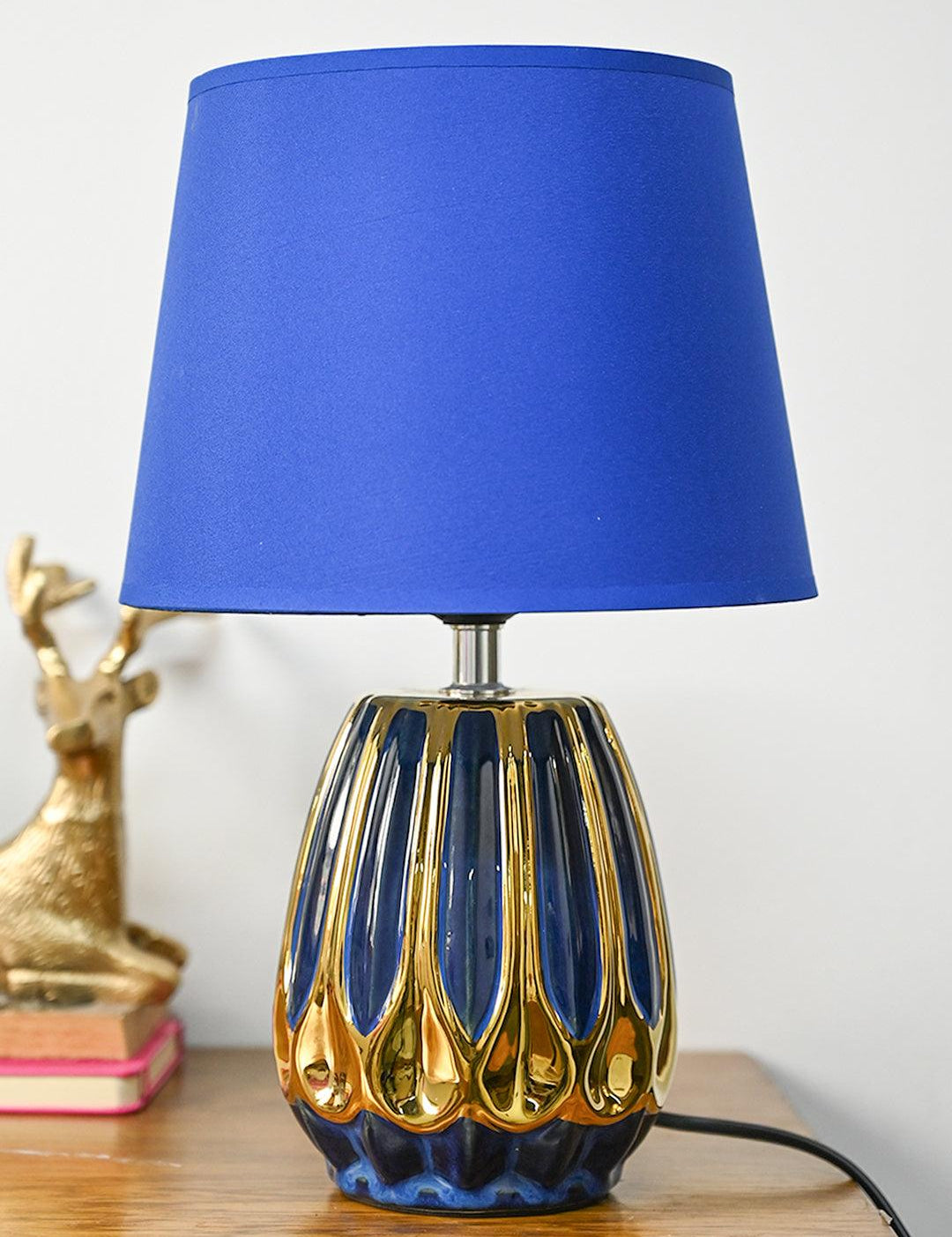 Stylish Blue Shade Table Lamp - MARKET99