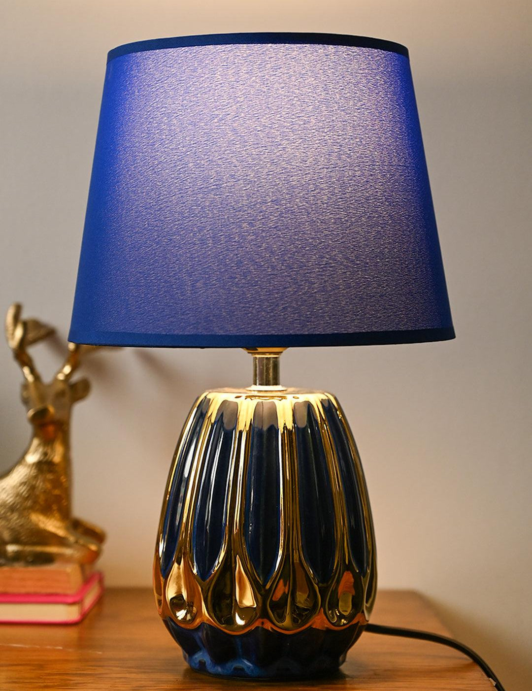 Stylish Blue Shade Table Lamp - MARKET99