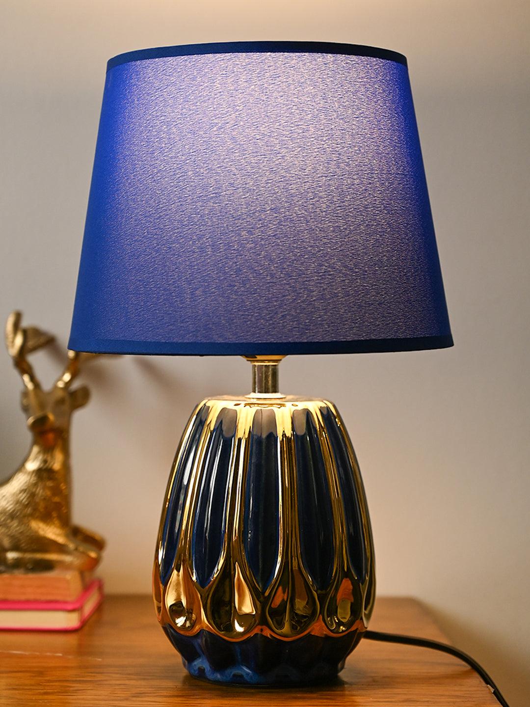 Stylish Blue Shade Table Lamp - MARKET99