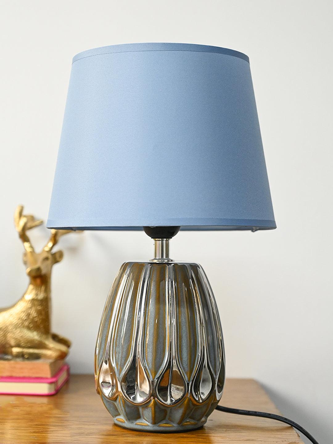 Stylish Light Blue Shade Table Lamp - MARKET99