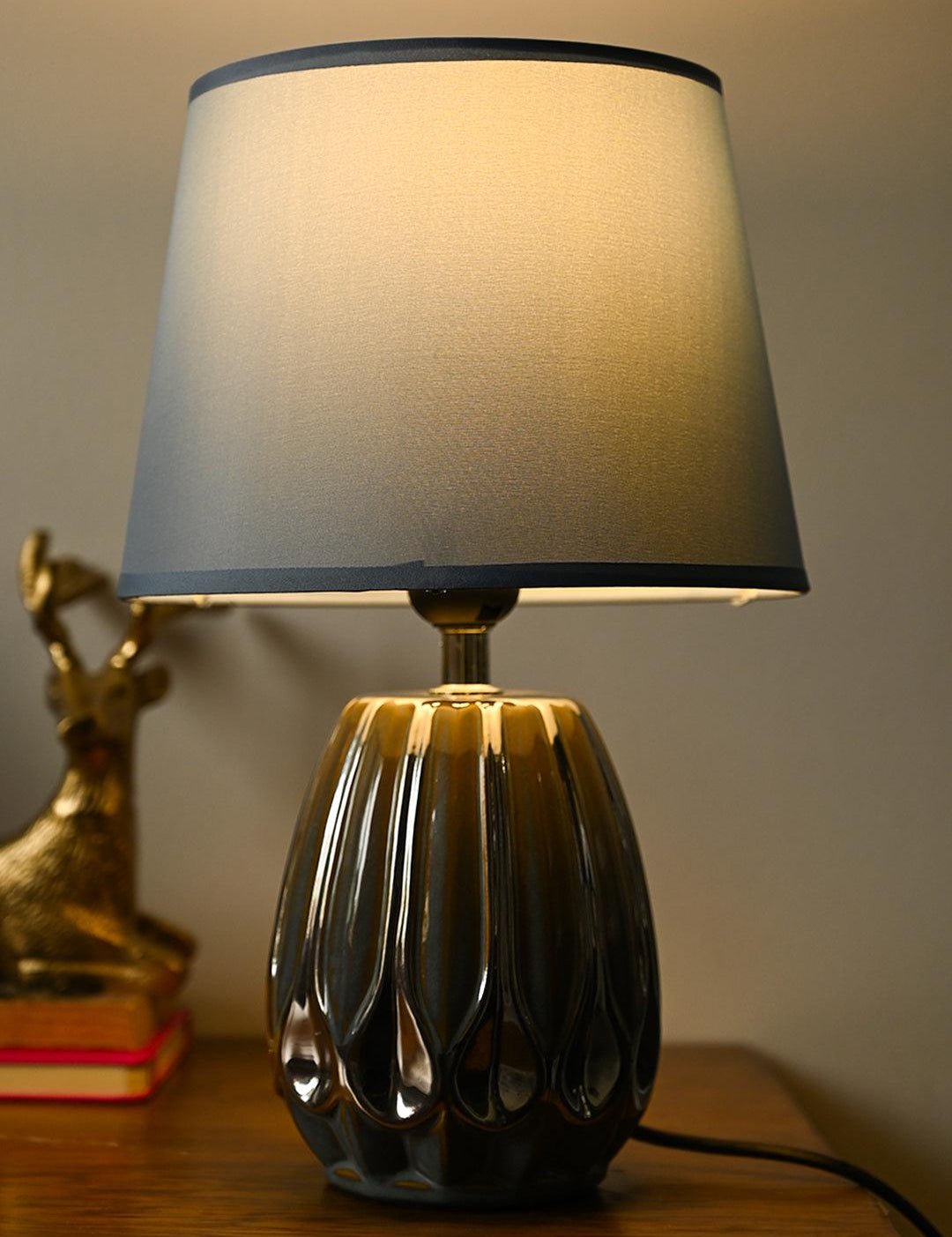 Stylish Light Blue Shade Table Lamp - MARKET99