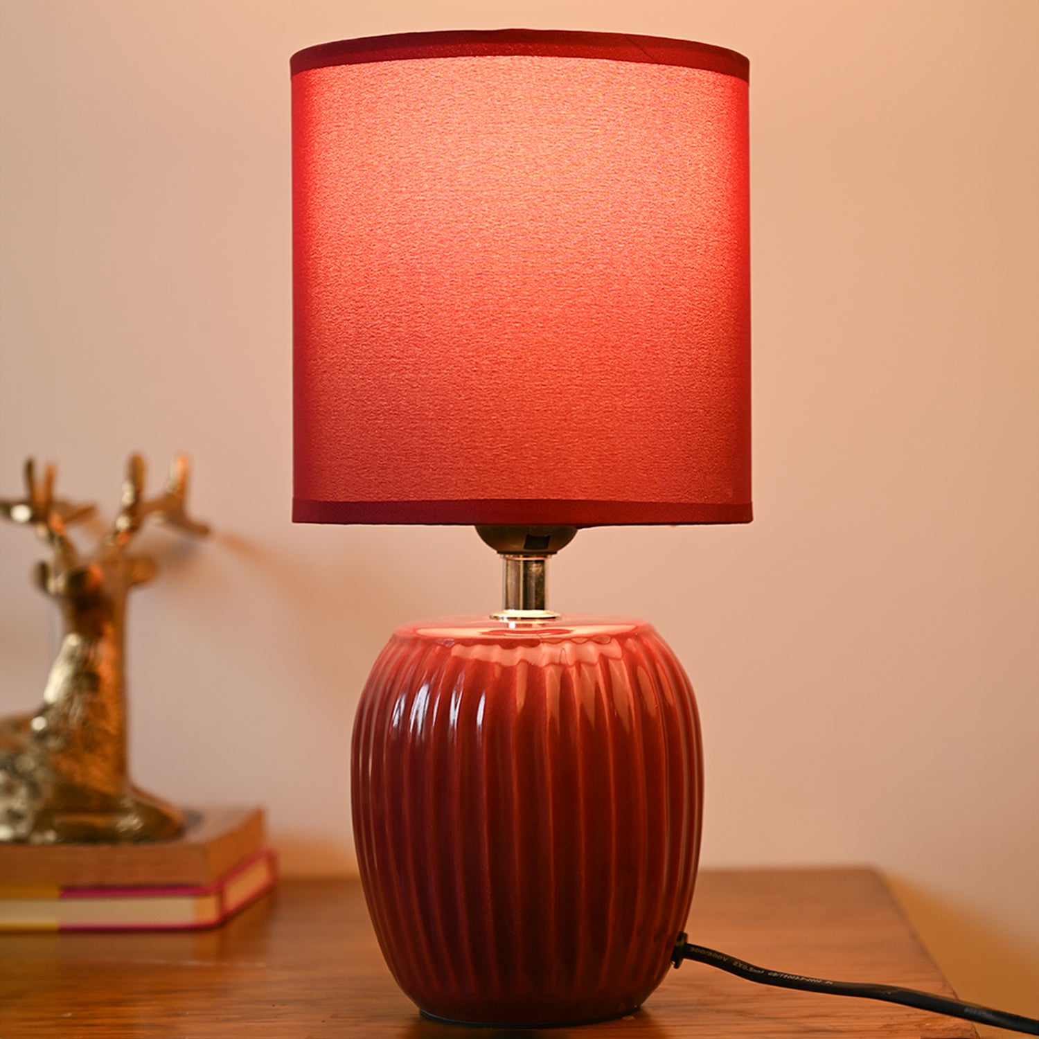 Stylish Red Table Lamp