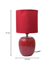 Stylish Red Table Lamp - MARKET99