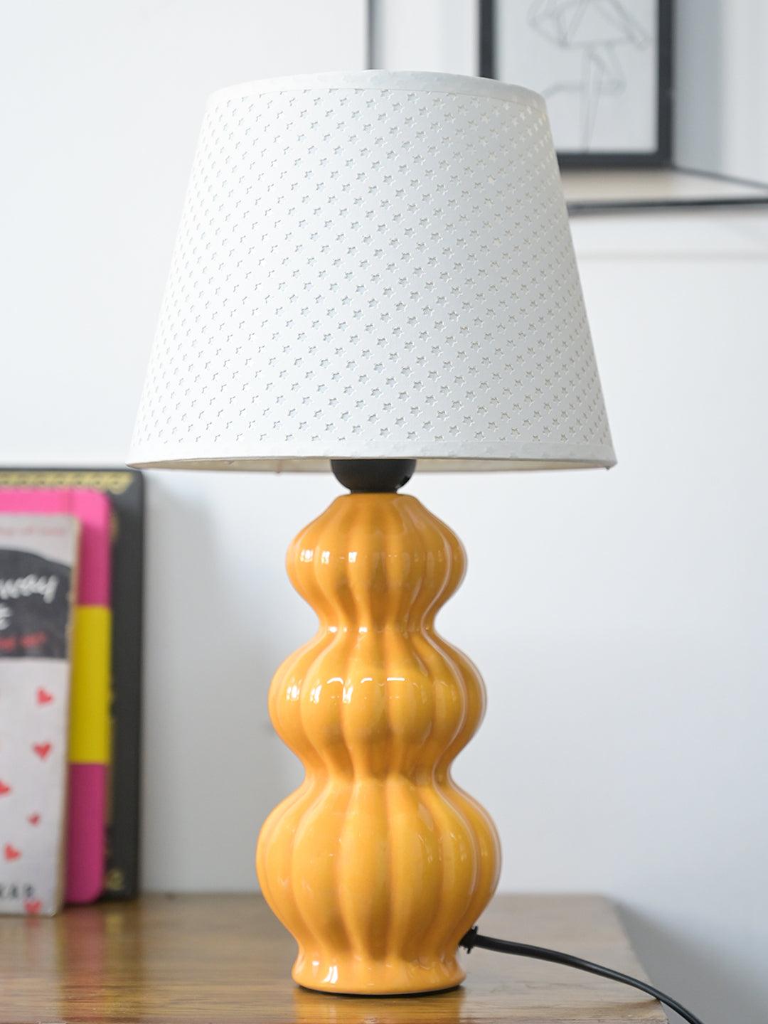 Stylish Mustard Color Table Lamp - MARKET99