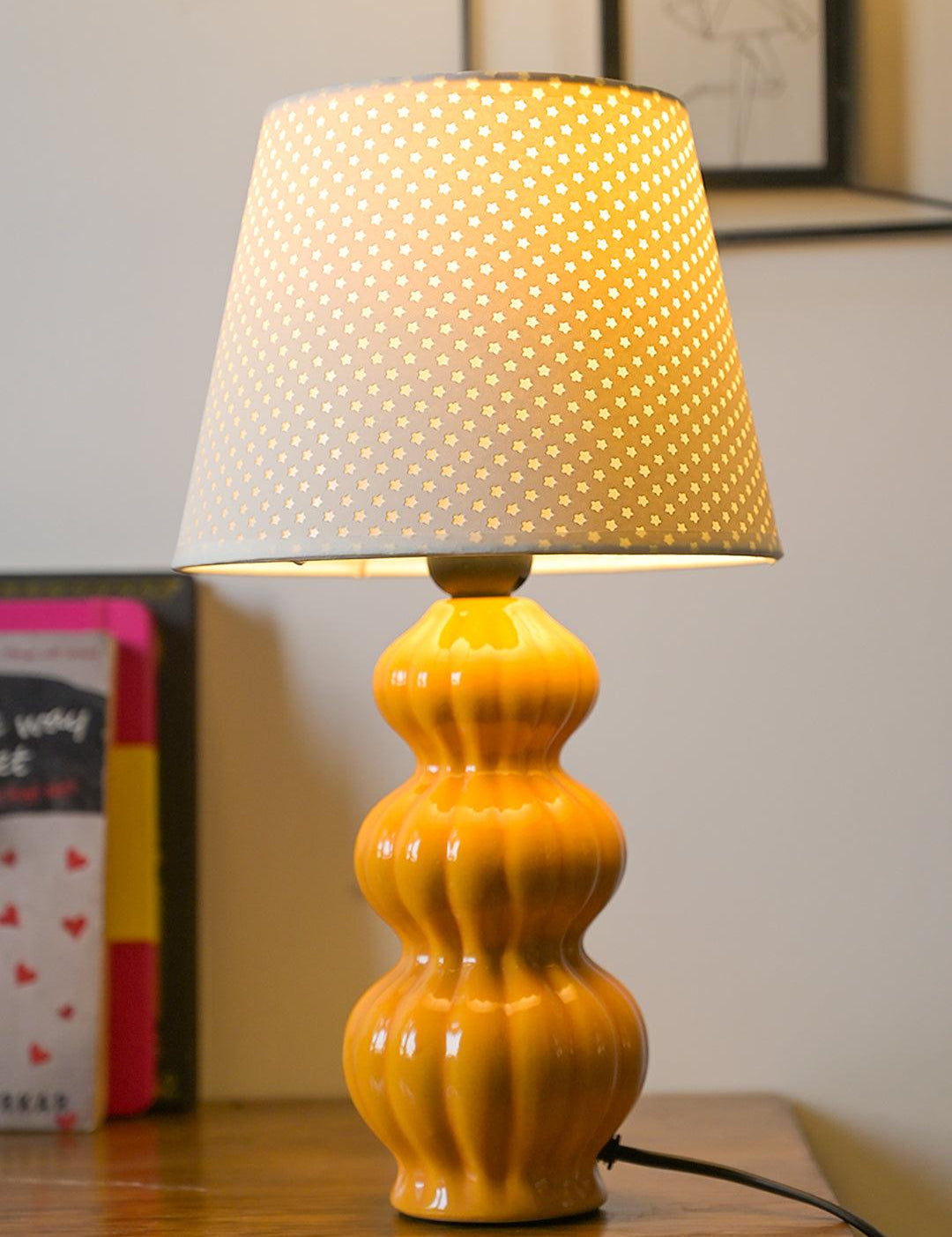 Stylish Mustard Color Table Lamp - MARKET99