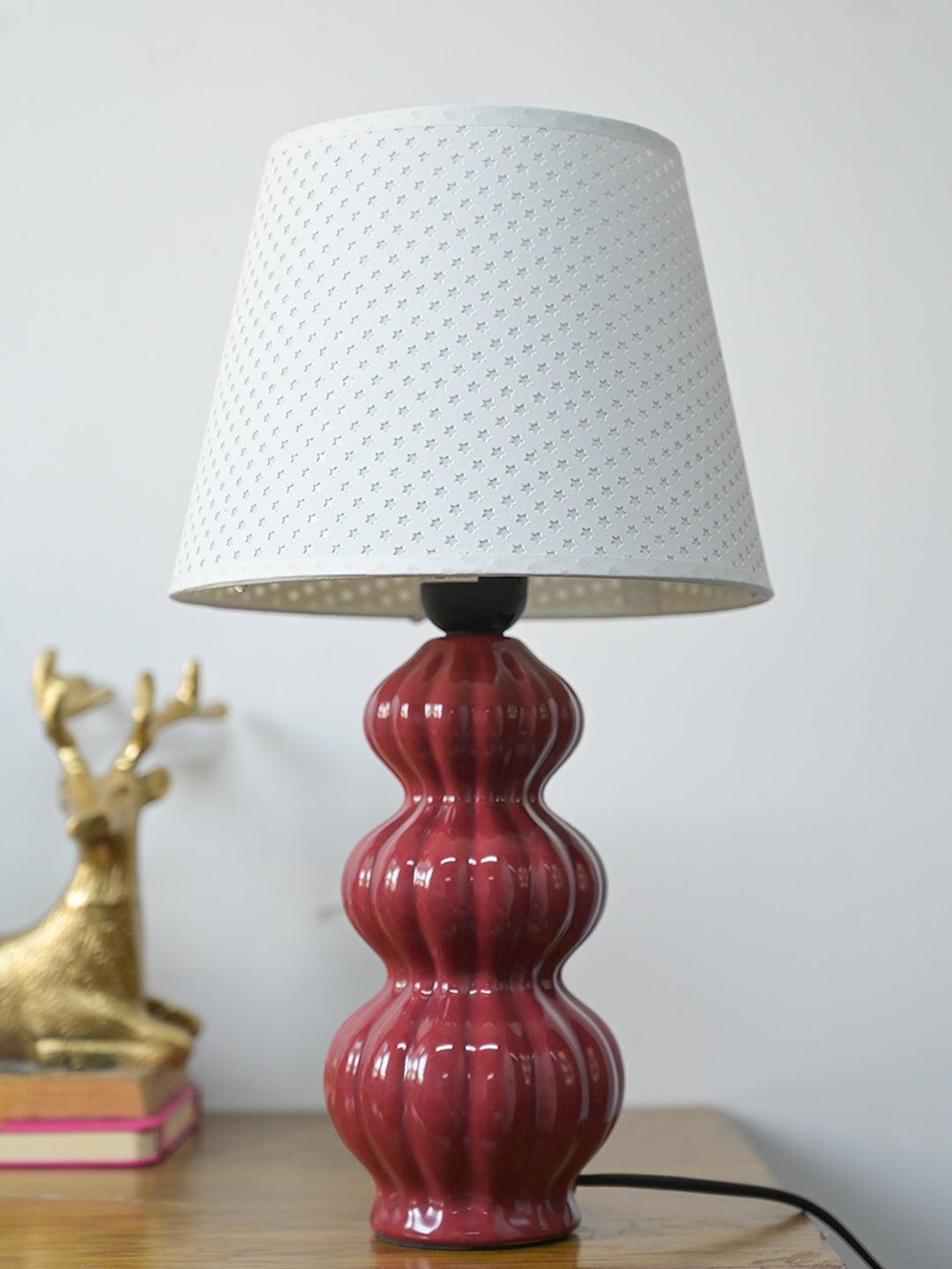 Stylish Cheery Red Table Lamp - MARKET99