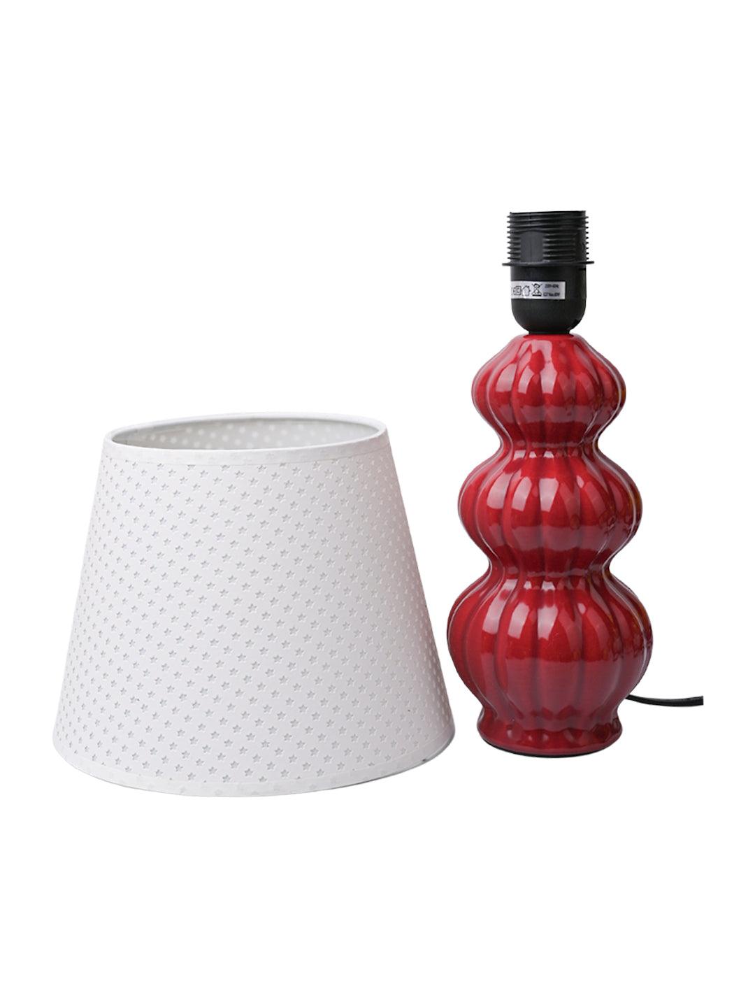 Stylish Cheery Red Table Lamp - MARKET99