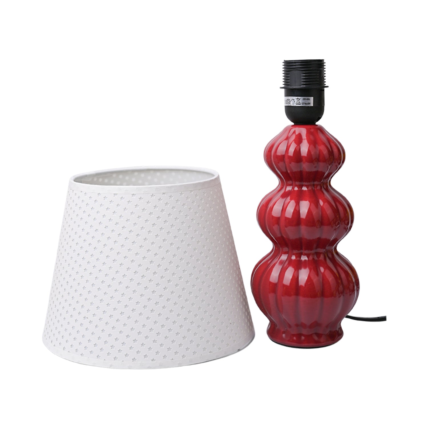 Stylish Cheery Red Table Lamp