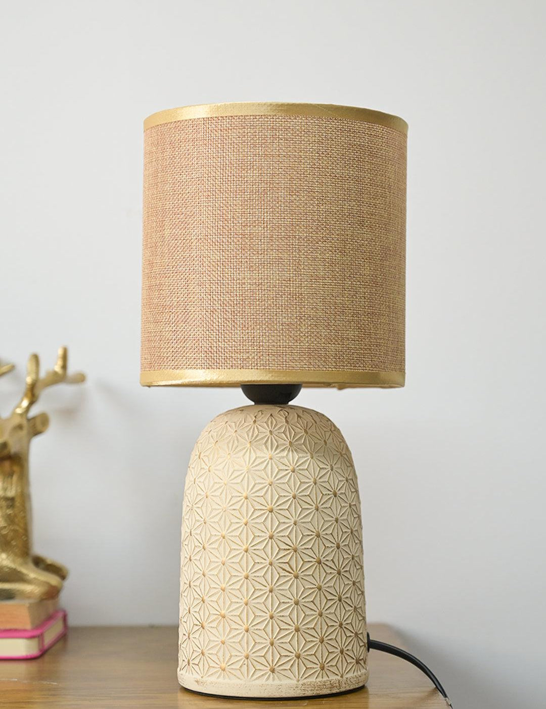 Stylish Brown Shade Table Lamp - MARKET99