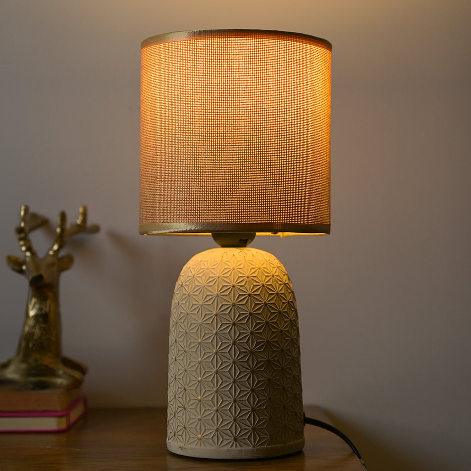 Stylish Brown Shade Table Lamp